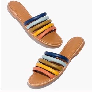 Madewell Multistrap Leather Flat Sandals